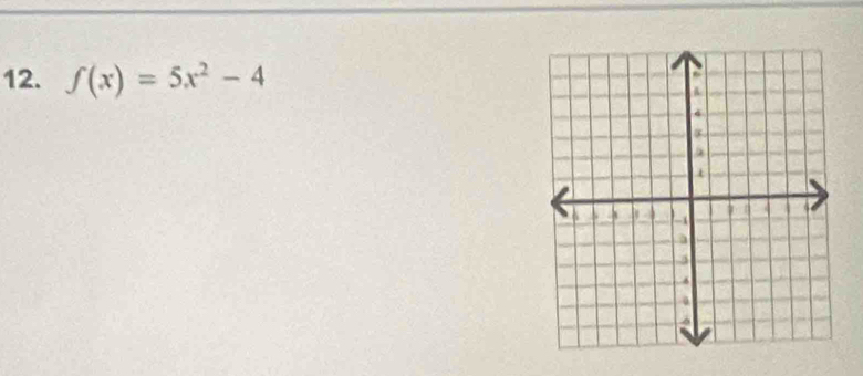 f(x)=5x^2-4