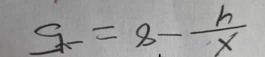 q_r=8- h/X 