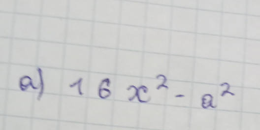 16x^2-a^2