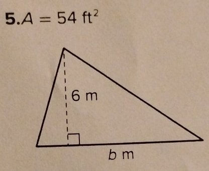 A=54ft^2