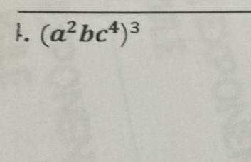 (a^2bc^4)^3