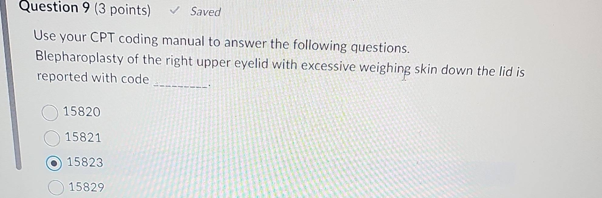 Solved: Saved Use your CPT coding manual to answer the following ...