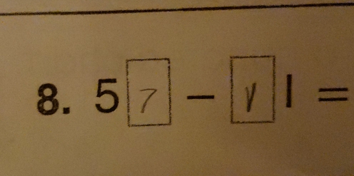 5 □ − □1 =