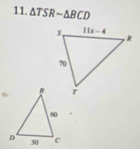 △ TSRsim △ BCD