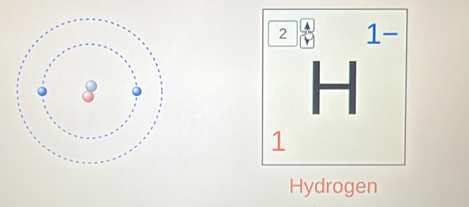 2
1 -
H
1
Hydrogen