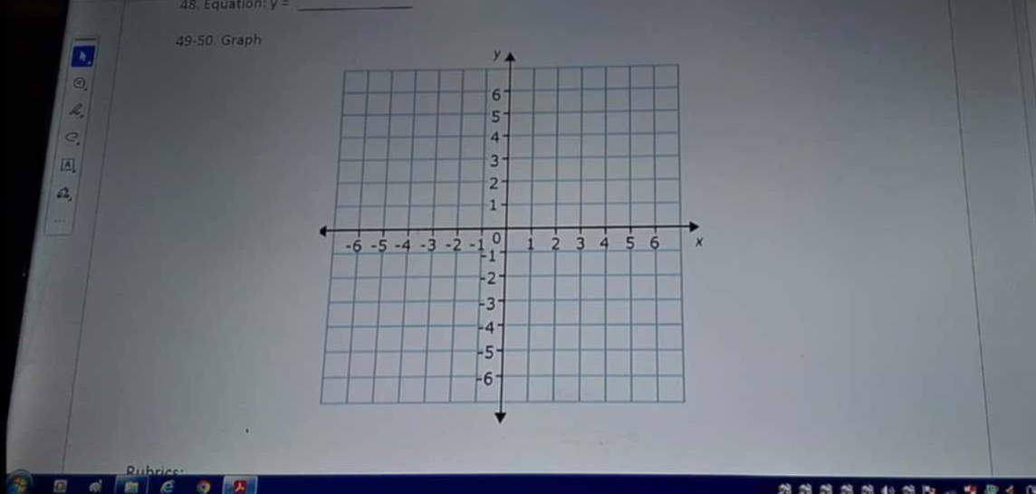 Equation: y= _
49-50 Graph