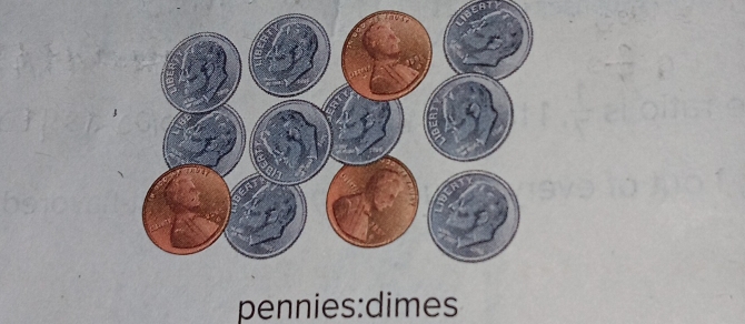 pennies:dimes