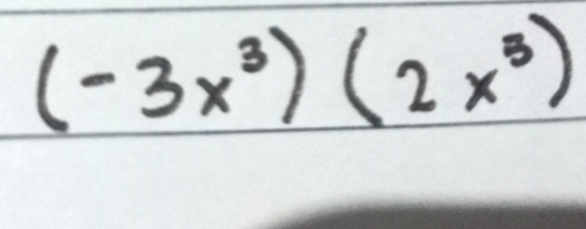 (-3x^3)(2x^5)