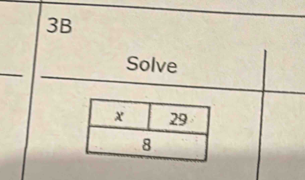 3B
Solve