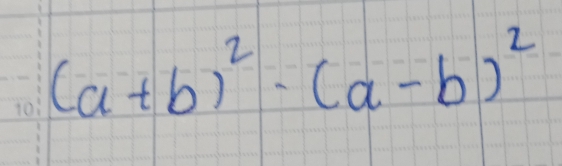 (a+b)^2· (a-b)^2