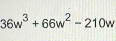 36w^3+66w^2-210w