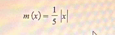 m(x)= 1/5 |x|