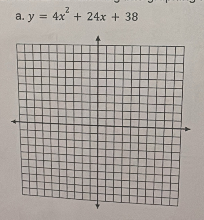 y=4x^2+24x+38