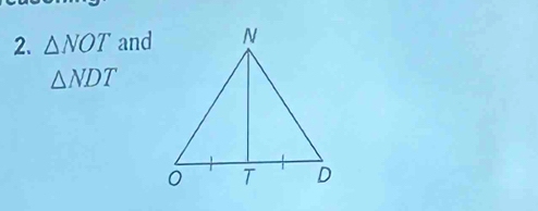 △ NOT and
△ NDT