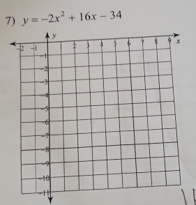 y=-2x^2+16x-34