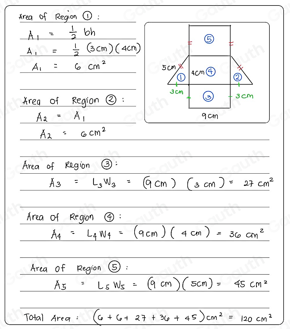 Solved: A net of a building block is shown below. What is the total ...