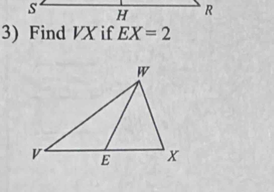 Find VX if EX=2