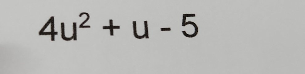 4u^2+u-5