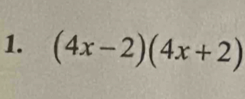 (4x-2)(4x+2)