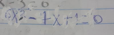 6x^2-7x+1=0