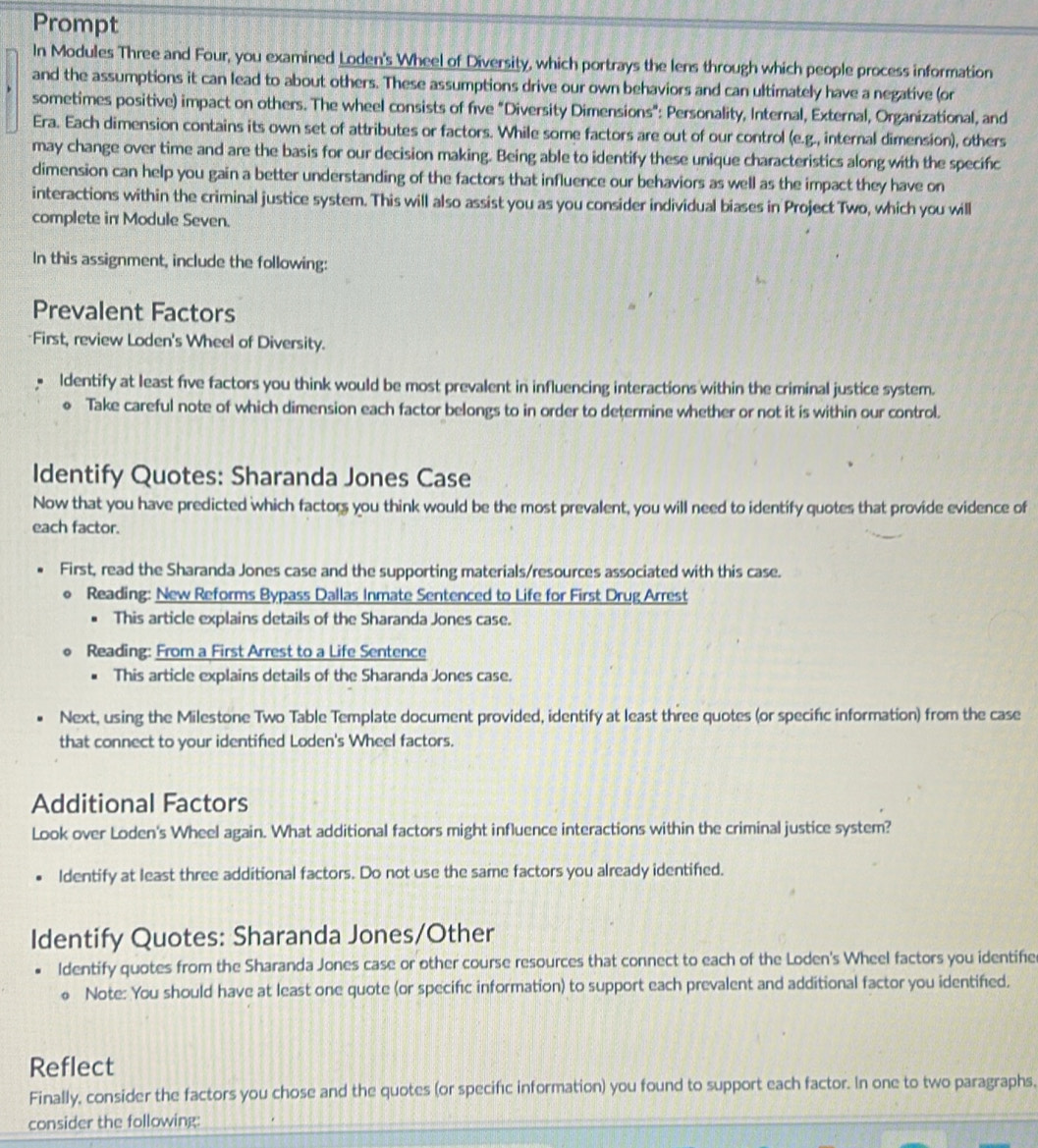 Solved: Prompt In Modules Three and Four, you examined Loden's Wheel of ...