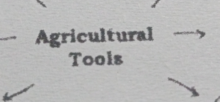 Agricultural “ 
Tools