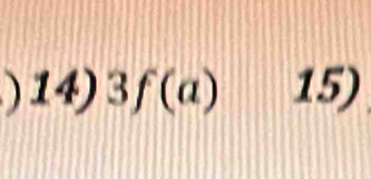 )14) 3f(a) m_3 5)