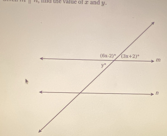 1112 , lnd the value of x and y.