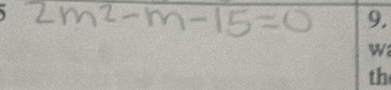 2m^2-m-15=0
9