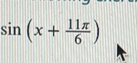 sin (x+ 11π /6 )