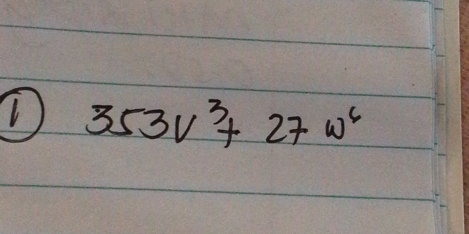 353V^3+27w^6