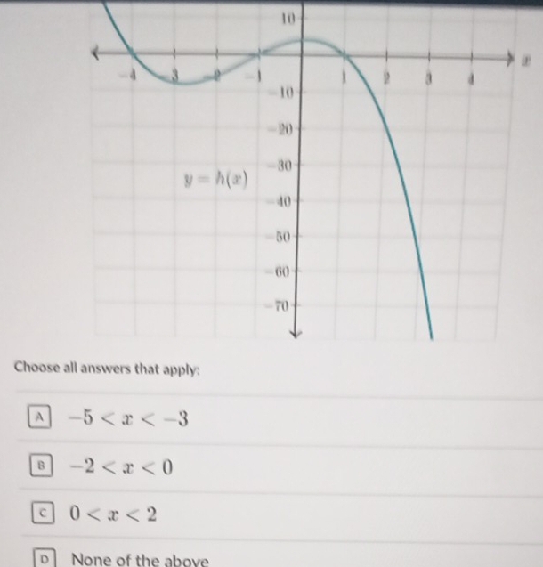 10
.
Choose
A -5
B -2
c 0
D None of the above