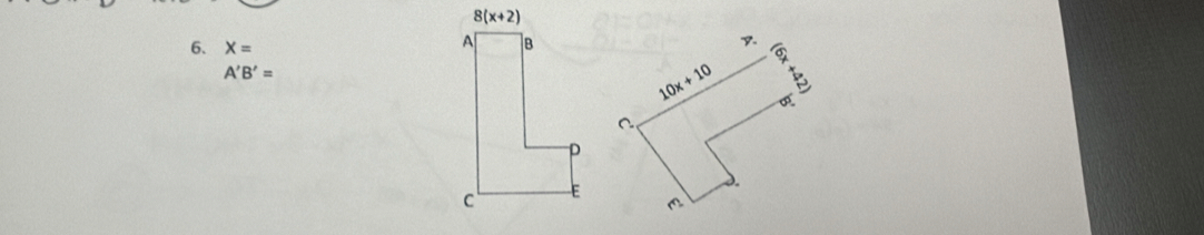 X=
R
A'B'=
10x+10 A