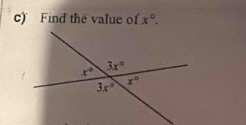 Find the value of x°.