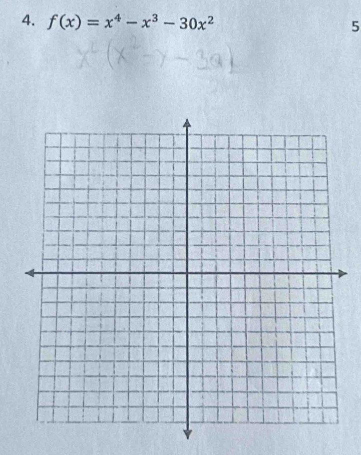 f(x)=x^4-x^3-30x^2 5