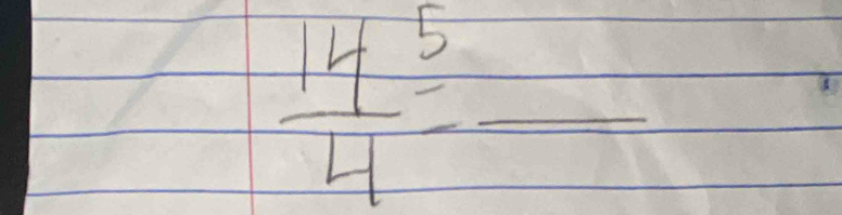 frac 14^5overset 5 _ overline 1