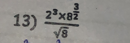 frac 2^3* 8^(frac 3)2sqrt(8)