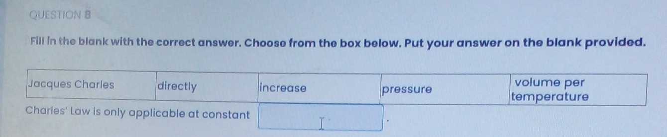 Fill in the blank with the correct answer. Choose from the box below. Put your answer on the blank provided.