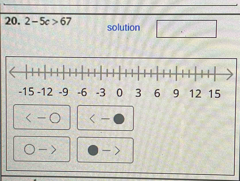 2-5c>67
solution