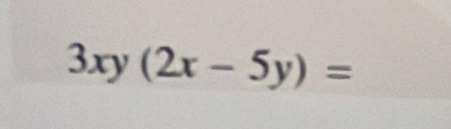 3xy(2x-5y)=