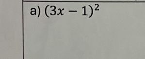 (3x-1)^2