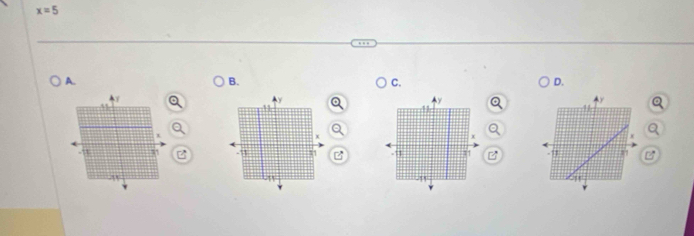 x=5
A. B. C. D.
Q