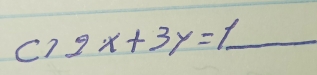 C/2x+3y=1 _