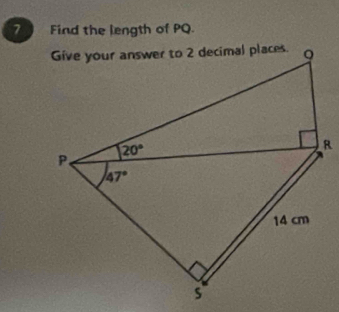 Find the length of PQ.