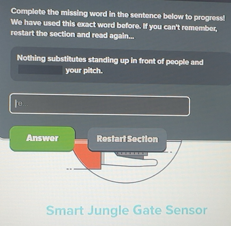 Solved: Complete the missing word in the sentence below to progress! We ...