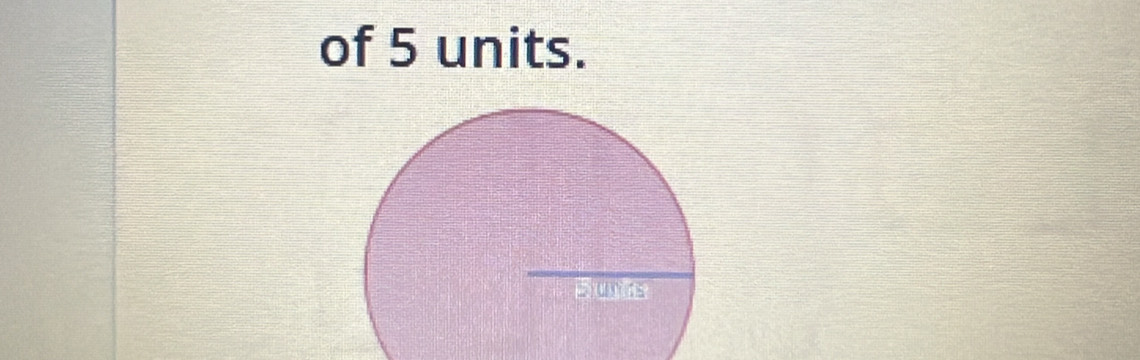 of 5 units.