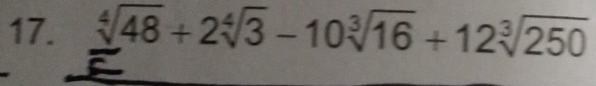 sqrt[4](48)+2sqrt[4](3)-10sqrt[3](16)+12sqrt[3](250)