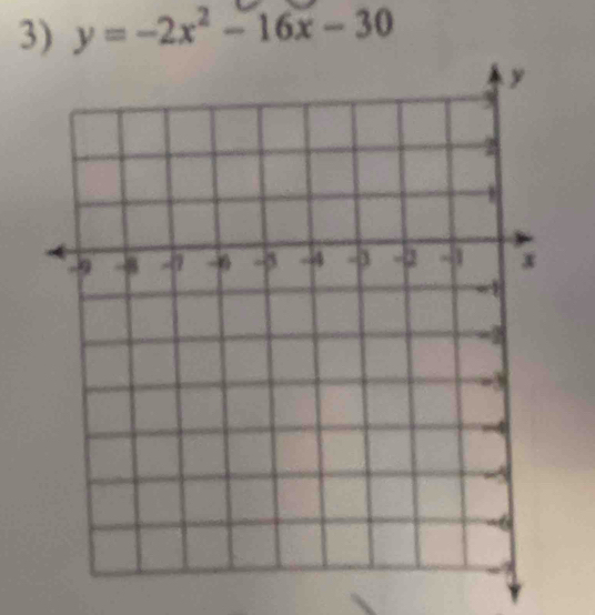 y=-2x^2-16x-30