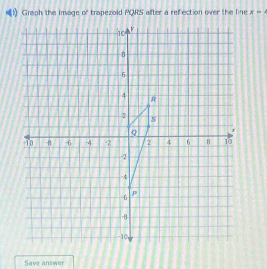 x=4
Save answer