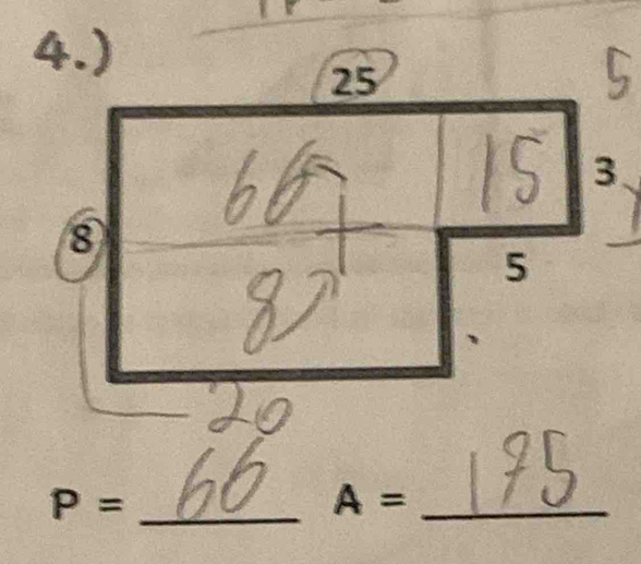 4.)
25
3、 
⑧ 
5
P= _
A= _